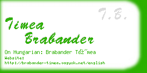 timea brabander business card